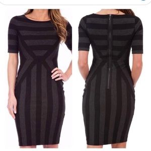 Maeve (Anthropologie) Black Gray Pencil Dress